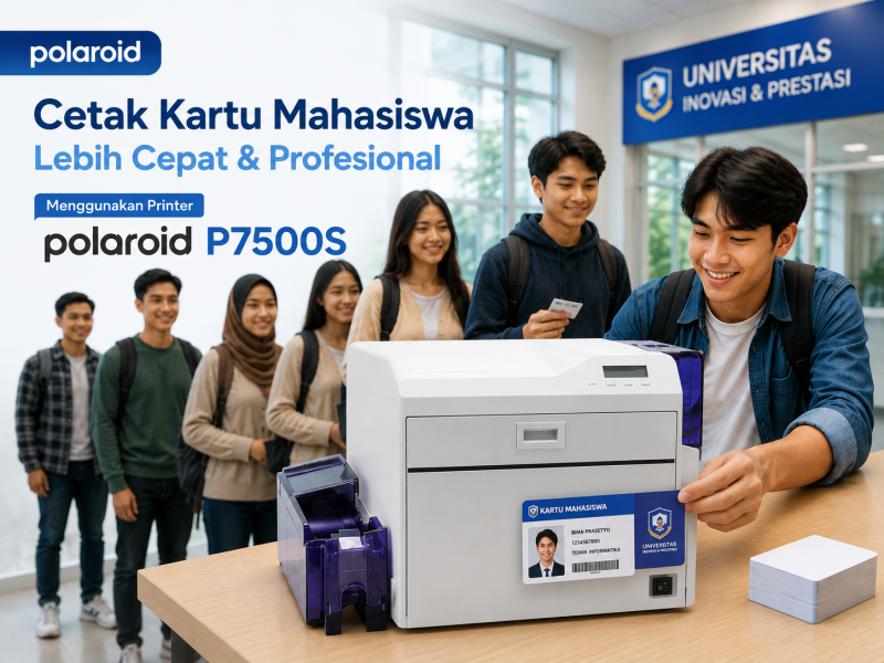 Cetak Kartu Mahasiswa Berkualitas Lebih dengan P7500S