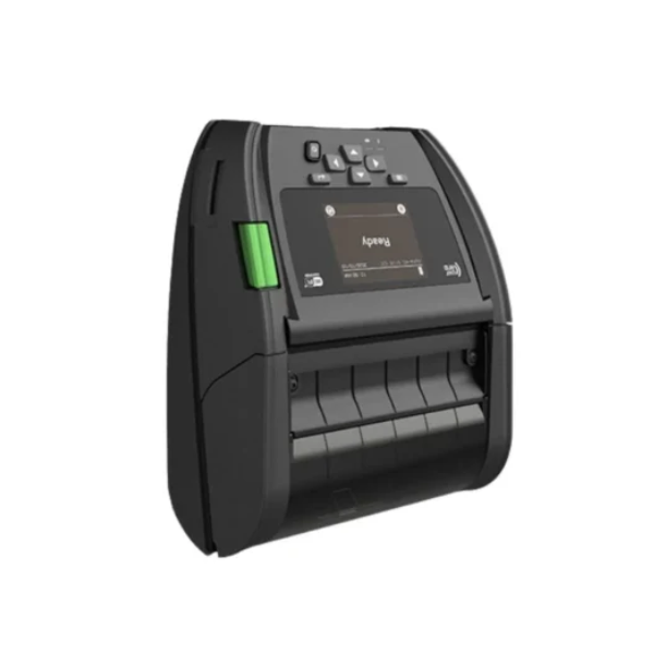 TSC Alpha-40L 4-inch Mobile Label Receipt Printer 2 | PT All ID Indonesia Compact thermal receipt printer with LCD screen and keypad; paper roll visible at the front/bottom area