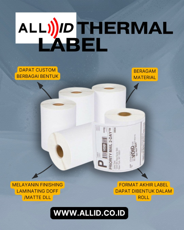 Siapa bilang urusan label bikin ribet? Dengan All ID Thermal Label, kamu bisa custom berbagai bentuk, pilih material sesuai kebutuhan, bahkan dapat finishing laminating doff atau matte yang elegan! Formatnya? Bisa roll biar praktis ????. Yuk, upgrade labelmu sekarang!Info lengkapnya ada di allid.co.id ????
Demo Gratis Area Jakarta | Hubungi Kami Sekarang!

www.allid.co.id
helloallid.co.id
0813-1775-9578

ThermalLabel CustomLabel LabelPrinting AllID LabelRoll CetakLabel LabelPraktis FinishingLabel MaterialLabel LabelIndonesia